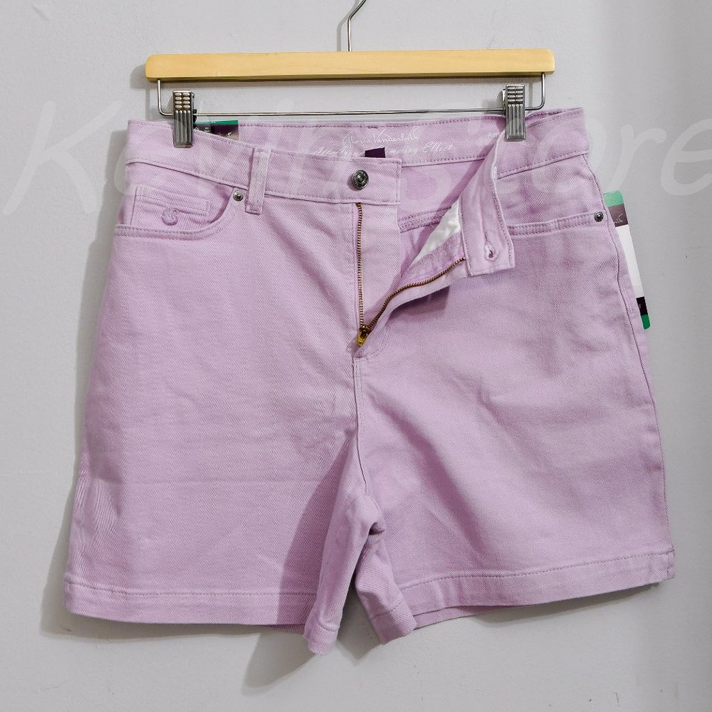 NWT Gloria Vanderbilt Ladies' Amanda Short Purple - Picture 2 of 9